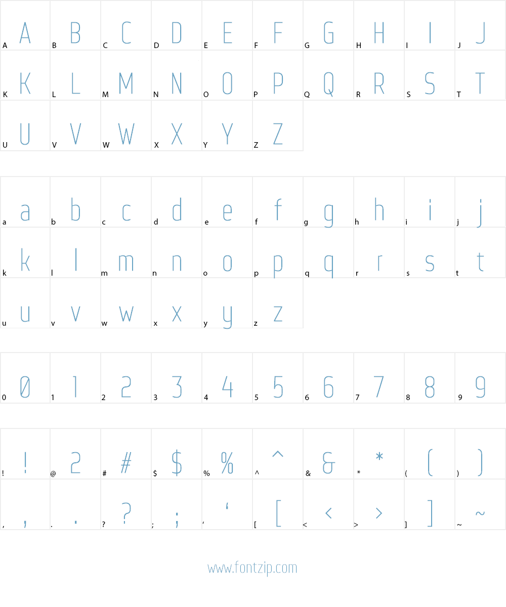 Web Serveroff Font Character